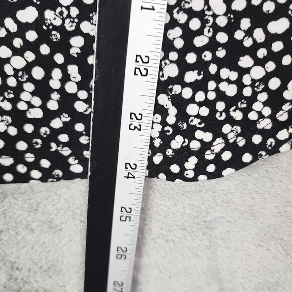 Women's 41 Hawthorn Blouse Top Black & White Polka Dot V-Neck Size S - Picture 9 of 10